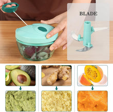 Load image into Gallery viewer, Manual Food Chopper, Hand Pull String Vegetable Slicer Onions Cutter, BPA free food safe material