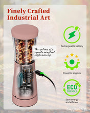 Load image into Gallery viewer, Electric Salt and Pepper Grinder, Stainless Steel Rechargeable Salt and Pepper Grinder Set with 4.5 oz Large Capacity, 1.8&quot; Wide Mouth, Adjustable Coarseness, Ideal for Kitchen