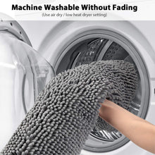 Load image into Gallery viewer, Secura Bathroom Rugs, 47 x 28 Inches, Extra Soft &amp; Thick, Absorbent Water Bath Mat, Machine Washable Non-Slip Bath Mats for Bathroom, Shower, and Tub, Home Decor Accessories (Gray)