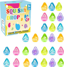 Load image into Gallery viewer, Fidget Toys Stress Ball for Kids 28pcs, Cube Squishies Anxiety Stress Relief, Ice Squishy Stress Cube-Drop Malt Sugar Balls, Sensory Toys for Kids with Autism, Fidgets for Classroom Prize Toys