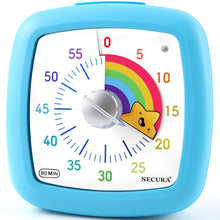 Load image into Gallery viewer, Secura 60-Minute Visual Timer, Silent Study Timer for Kids and Adults, Time Clocks, Time Management Countdown Timer for Teaching (Pink)