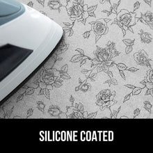 Load image into Gallery viewer, Ironing Board Cover and Pad, Silicone Coating, Thick Scorch Resistant Padding, Heavy Duty Iron Covers Standard Boards, Hook and Loop Fastener Strap, Silver, 15x54