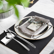 Load image into Gallery viewer, YellRin Knife Spoon Rests Stainless Steel Spoon Fork Knife Rest Rack Flatware Holder Set of 4 for Dining Table Hotel Restaurant ﻿ (size 3)