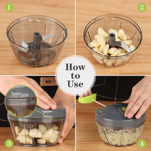 Load image into Gallery viewer, Manual Food Chopper Vegetable Cutter Cambom Cheese Grater Citrus Zester Lemon Zester Pack of 3-304 Stainless Steel