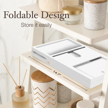 Load image into Gallery viewer, Bathtub Tray Caddy - Premium Bamboo Expandable Bath Tub Tray Table, Luxurious Wooden Bath Caddy for Books, Tablets, Wine, Bathroom Accessories, Spa Essentials, Housewarming, Wedding