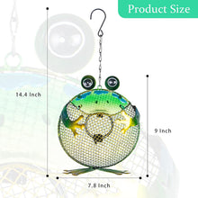 Load image into Gallery viewer, WONDER GARDEN Hanging Bird Feeders for Outdoors - Frog Metal Hanging Bird Feeder, Squirrel Proof Birdfeeders for Garden,Yard, Patio Decor