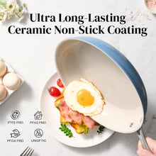 Load image into Gallery viewer, Redchef Ceramic Non Stick Egg Pans, Nonstick Frying Pan Skillet, 8 inch Cooking Pan Non Toxic with Stay Cool Handle for Induction, PTFE &amp; PFAS &amp; PFOA Free, Dishwasher/Oven Safe (Green)