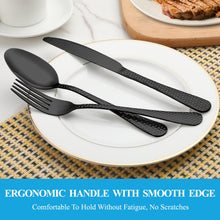 Load image into Gallery viewer, MUTNITT 30 Pcs Silverware Set Service for 6,Premium Stainless Steel Flatware Set,Mirror Polished Cutlery Utensil Sets,Durable Kitchen Eating Tableware Sets,Include Fork Knife Spoon,Dishwasher Safe