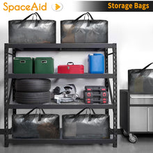 Load image into Gallery viewer, SpaceAid Heavy Duty Moving Bags, Extra Large Storage Totes W/Backpack Straps Strong Handles &amp; Zippers, Alternative to Moving Boxes, Packing &amp; Moving Supplies, Black (8 Pack)