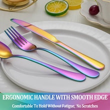 Load image into Gallery viewer, MUTNITT 30 Pcs Silverware Set Service for 6,Premium Stainless Steel Flatware Set,Mirror Polished Cutlery Utensil Sets,Durable Kitchen Eating Tableware Sets,Include Fork Knife Spoon,Dishwasher Safe