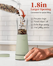 Load image into Gallery viewer, Electric Salt and Pepper Grinder, Stainless Steel Rechargeable Salt and Pepper Grinder Set with 4.5 oz Large Capacity, 1.8&quot; Wide Mouth, Adjustable Coarseness, Ideal for Kitchen