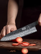 Load image into Gallery viewer, 9 Inch Kiritsuke Chef Knife, Japanese Hand Forged 9 Layers 10Cr15CoMoV High Carbon Steel Kitchen Knife, Professional Chef&#39;s Knife with Ergonomic Rosewood Handle