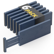 Load image into Gallery viewer, SpaceAid Bamboo Dresser Drawer Dividers 6 Pack, 4.65“ High Adjustable 12.5“-17” Drawer Organizers, Expandable Organization for Clothing, Clothes, Dressers, Natural