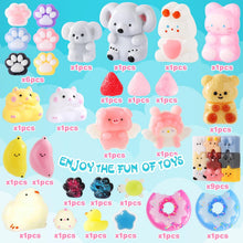 Load image into Gallery viewer, 38Pcs Taba Squishy Hamster Squeeze Toys, Fidget Toy, Kawaii Squishy Stress Relief Toys Party Favors for Kids 4-8 8-12, Treasure Box Toys for Classroom Birthday Xmas Gifts for Girls Boys