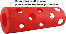 Load image into Gallery viewer, Brieftons Pack of 6 Glass Water Bottles &amp; 6 Silicone Sleeves