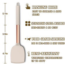 Load image into Gallery viewer, Umite Chef Silicone Kitchen Cooking Utensil Set, 43 pcs Spatula Set with Stainless Steel Handle, Non-stick Heat Resistant - Best Cookware Set-(Khaki)