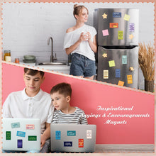 Load image into Gallery viewer, Xuhal 60 Pcs Inspirational Magnets Bulk Rectangle Positive Affirmation Magnets Decals Decorative Inspiring Quotes Fridge Magnetic Stickers for Adults Students Team Motivational Gifts (Classic)