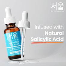 Load image into Gallery viewer, SeoulCeuticals Korean Acne Serum, Skin Care Treatment for Acne Prone Skin - Rapid Action Salicylic Acid, Tea Tree &amp; Clove For Even Skin Tone 1oz