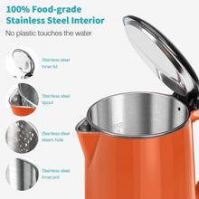 Load image into Gallery viewer, Secura Original Stainless Steel Double Wall Electric Water Kettle 1.8 Quart with Auto Shut-Off &amp; Boil-Dry Protection, Black Onyx SWK-1701DA/HB-3227B