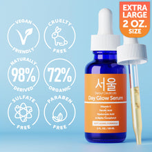 Load image into Gallery viewer, SeoulCeuticals Korean Skin Care 20% Vitamin C Hyaluronic Acid Serum + CE Ferulic Acid - Potent Anti Aging, Anti Wrinkle Korean Beauty 1oz