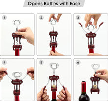 Load image into Gallery viewer, Can Opener Wine Opener Wing Corkscrew Bottle Opener