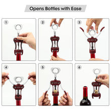 Load image into Gallery viewer, Beneno Wine Opener, Zinc Alloy Premium Wing Corkscrew with Multifunctional Bottles Opener, Sharp Wine Corkscrew with Ergonomic Non-Slip Wing Handle, Upgrade