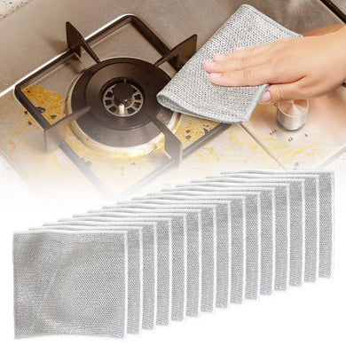 Multipurpose Wire Dishwashing Rags, 2024 New Metal Wire Dishwashing Cloths Towels Scrubs Cleans, Premium Scrubbing Wire Dishwashing Rags Non-Scratch Wire Dishcloth for Dishes, Sinks(5)
