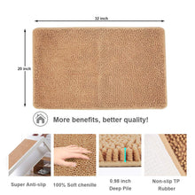 Load image into Gallery viewer, Secura Bathroom Rugs, 47 x 28 Inches, Extra Soft &amp; Thick, Absorbent Water Bath Mat, Machine Washable Non-Slip Bath Mats for Bathroom, Shower, and Tub, Home Decor Accessories (Gray)