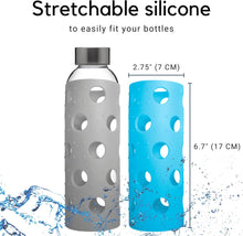 Load image into Gallery viewer, Brieftons Silicone Sleeves: 6-Pack Insulated Anti-Slip Protection Covers, Ultra Thick &amp; Durable, Better Than Neoprene &amp; Rubber, Also Perfect for Aquasana, Pratico Kitchen, Epica &amp; Other Glass Bottles
