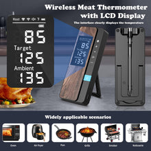 Load image into Gallery viewer, Wireless Meat Thermometer-Multi Sensors Digital Food Thermometer with Ultra-Thin Probes, App&amp;Host Control- Accuracy Bluetooth Meat Thermometer for BBQ, Oven, Grill, Smoker