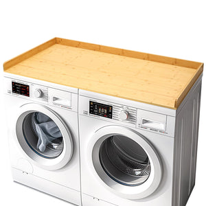Washer Dryer Countertop, 27.5" x 54" Bamboo Washer and Dryer Countertop for Laundry Room Organization(Retro Brown)