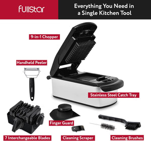 fullstar Bundle: Chopper and 2 Silicone Lids