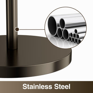 Toilet Paper Holder Stand(with Reserve Function), Free-Standing Spare Rolls Storage Holder, Stainless Steel