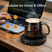 Load image into Gallery viewer, Coffee Mug Warmer &amp; Luxury Marbling Mug Set, Electric Cup Warmer with Auto Shut Off, 4 Temperature Setting Smart Beverage Warmer, 8-Hours Auto Shut Off, Best Gifts for Birthday Christmas