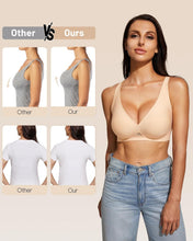 Load image into Gallery viewer, Seamless Full Coverage Bras with 53 Air Vents&amp; Women Deep V Bra Push Up Wireless