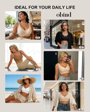 Load image into Gallery viewer, Seamless Push Up Bra No Underwire Wide Straps Full Coverage Wireless | W-Shaped Jelly Band Support, 1-Inch Ergonomic Straps, Heat-Bonded Contour, Tagless, Smoothing Back, for Yoga Office Travel
