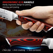 Load image into Gallery viewer, Fillet Knife 7 Inch, Damascus Steel Boning Knife, Professional Fish Fillet Knife for Meat Chicken Cutting, Meat Knife with G10 Ergonomic Handle