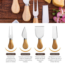 Load image into Gallery viewer, Charcuterie Board Gift Set - Bamboo Cheese Board and Knife Set - Housewarming Gifts for New Home, Wedding Gifts for Couples 2025, Bridal Shower Gifts, Birthday Gifts for Women
