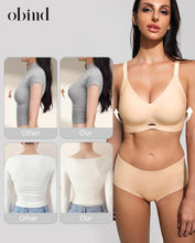 Load image into Gallery viewer, Wireless Jelly Bras for Women Push Up Seamless Comfort T-Shirt Bra | Full Coverage Everyday Bralette with Breathable Mesh Vents for Sleep and Yoga, Includes Matching Extender and Laundry Bag