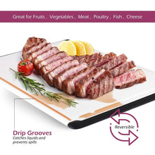 Load image into Gallery viewer, Large Cutting Boards for Kitchen - 18 x 12 Inch Plastic Dishwasher Safe Cutting Board with Deep Juice Groove - Non-Slip, Durable Carving Board for Vegetables, Fruits and Meats
