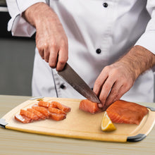 Load image into Gallery viewer, Dishwasher Safe Cutting Boards for Kitchen - Extra Large Composite Wood Cutting Board with Non-Slip Feet &amp; Juice Groove - Thin &amp; Lightweight Eco-Friendly Chopping Board (18&quot; × 12&quot;, Natural)