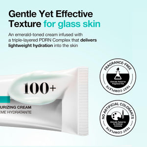 ANUA PDRN Hyaluronic Acid 100 Moisturizing Cream, Lightweight Hydrating Moisturizer with Salmon PDRN, Hyaluronic acid, Collagen for Glass Skin, Korean Skin Care (60ml / 2.02 fl. oz)