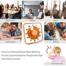 Load image into Gallery viewer, Secura 60-Minute Visual Countdown Timer, 7.5-Inch Oversize Classroom Visual Timer for Kids and Adults, Durable Mechanical Kitchen Timer Clock with Magnetic Backing (Blue)