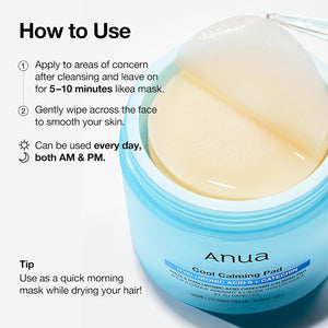 Anua 8 Hyaluronic Acid Catechin Calming Pad, Pore Care & Cooling Effect with Korean Toner pad, Quick & Easy Hydrating Daily Face Mask, Makeup Prep Routine, Korean Skin Care (185ml,110 Pads)