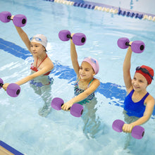 Load image into Gallery viewer, Water Dumbbells, 2Pack Aquatic Exercise Dumbbells, EVA Foam Barbells for Men Women Water Workouts