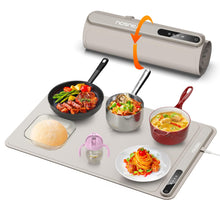 Load image into Gallery viewer, Electric Warming Tray - Full Surface Heating,Rollable &amp; Portable,Premium Silicone Nano-Material,3 Temperature Settings,Auto Shut-Off -Versatile Food Warmer for Gatherings,Parties,Everyday Use