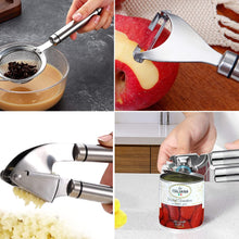 Load image into Gallery viewer, Kitchen Utensils Set- 35 PCs Cooking Utensils with Grater,Tongs, Spoon Spatula &amp;Turner Made of Heat Resistant Food Grade Silicone and Wooden Handles Kitchen Gadgets Tools Set for Nonstick Cookware