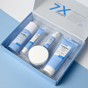Skin Care Set, Skin Care Routine Kit for Women, Skincare Gift Set, Travel Size Toiletries with 7X CERAMIDE Cleanser, Toner, Serum, Eye Cream, Face Cream Mother's Day Christmas Birthday Daughter