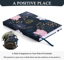 Load image into Gallery viewer, Comkiso Gratitude Journal with 4 Inspirational Stickers: Undated Daily Gratitude Journal for Women and Men - More Happiness, Affirmation, and Mindfulness in A Few Minutes with Prompts &amp; Quotes (Peony)