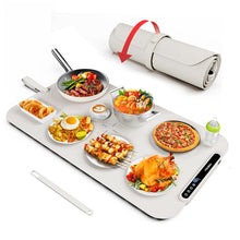 Load image into Gallery viewer, Food Warming Mat, iTRUSOU 27.5x16&#39;&#39; Electric Warming Tray with 7 Temp-Settings, Switchable Fahrenheit/Celsius, 99h Timer, Foldable Food Warmer Keep Food Warm at Buffet, Party, Sabbath, Daily Use